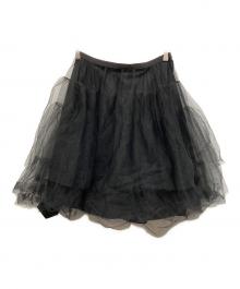 FOXEY NEWYORK（フォクシーニューヨーク）の古着「チュールスカート」｜ブラック