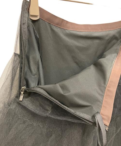 FOXEY NEWYORK（フォクシーニューヨーク）FOXEY NEWYORK (フォクシーニューヨーク) チュールスカート ブラック サイズ:40の古着・服飾アイテム