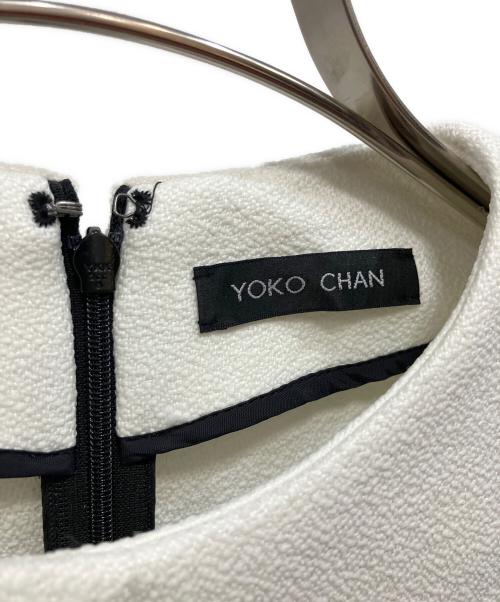 YOKO CHAN（ヨーコチャン）YOKO CHAN (ヨーコチャン) キャップスリーブブラウス ホワイト サイズ:40の古着・服飾アイテム