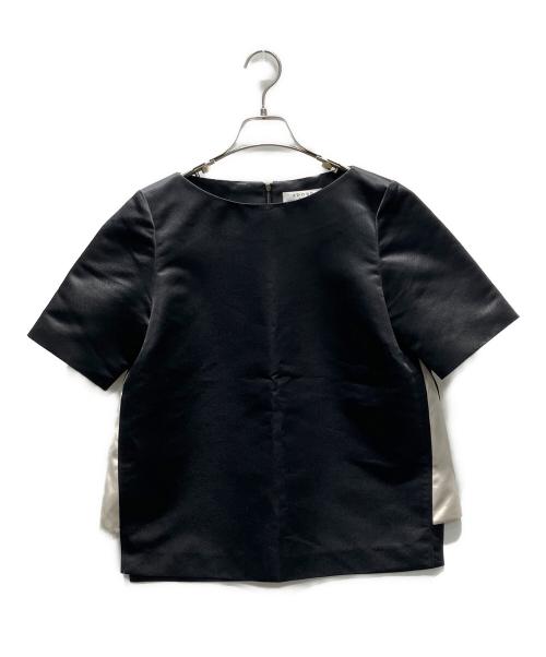 ADORE（アドーア）ADORE (アドーア) 切替ブラウス ブラック×ベージュ サイズ:38の古着・服飾アイテム