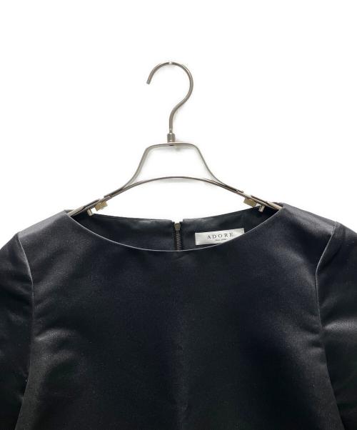 ADORE（アドーア）ADORE (アドーア) 切替ブラウス ブラック×ベージュ サイズ:38の古着・服飾アイテム