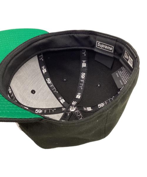 New Era（ニューエラ）New Era (ニューエラ) SUPREME (シュプリーム) スクリプトロゴキャップ ブラック サイズ:58.7cmの古着・服飾アイテム