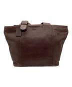 COACHコーチ）の古着「レザーハンドバッグ」｜ブラウン