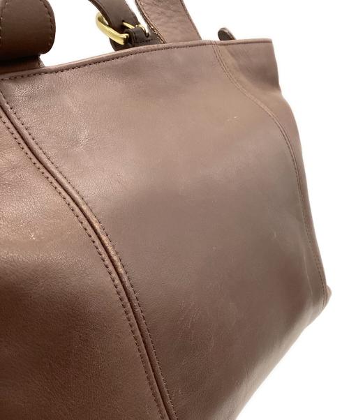 COACH（コーチ）COACH (コーチ) レザーハンドバッグ ブラウンの古着・服飾アイテム