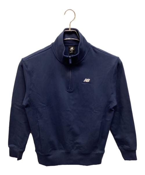 NEW BALANCE（ニューバランス）NEW BALANCE (ニューバランス) Athletics 90's ハーフジップ モックスウェットシャツ ネイビー サイズ:S 未使用品の古着・服飾アイテム