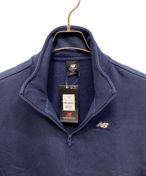 NEW BALANCE（ニューバランス）NEW BALANCE (ニューバランス) Athletics 90's ハーフジップ モックスウェットシャツ ネイビー サイズ:S 未使用品の古着・服飾アイテム