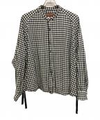 MAINUマイヌ）の古着「長袖シャツ」｜ホワイト×ブラック