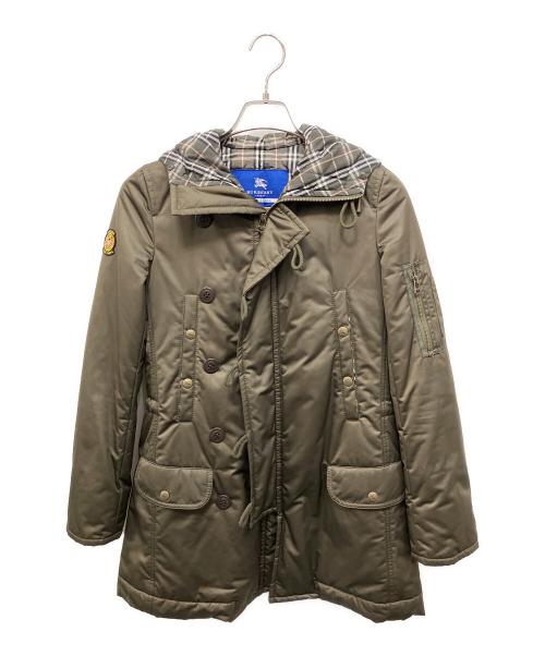 BURBERRY BLUE LABEL（バーバリー ブルー レーベル）BURBERRY BLUE LABEL (バーバリーロンドンブルーレーベル) モッズコート グリーン サイズ:Mの古着・服飾アイテム