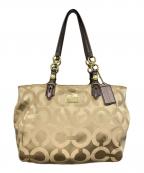 COACHコーチ）の古着「ハンドバッグ」｜ベージュ