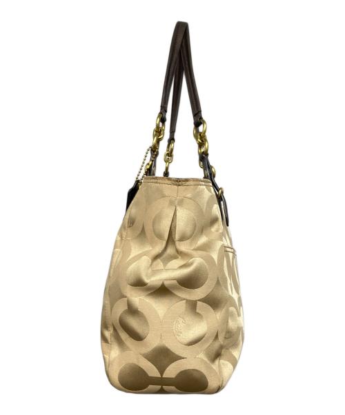 COACH（コーチ）COACH (コーチ) ハンドバッグ ベージュの古着・服飾アイテム