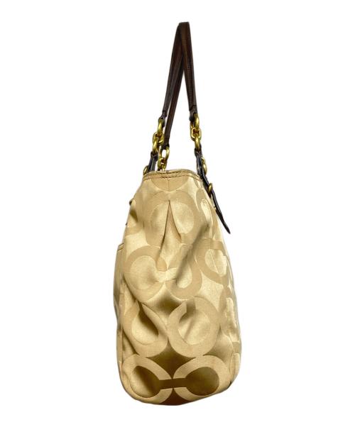 COACH（コーチ）COACH (コーチ) ハンドバッグ ベージュの古着・服飾アイテム