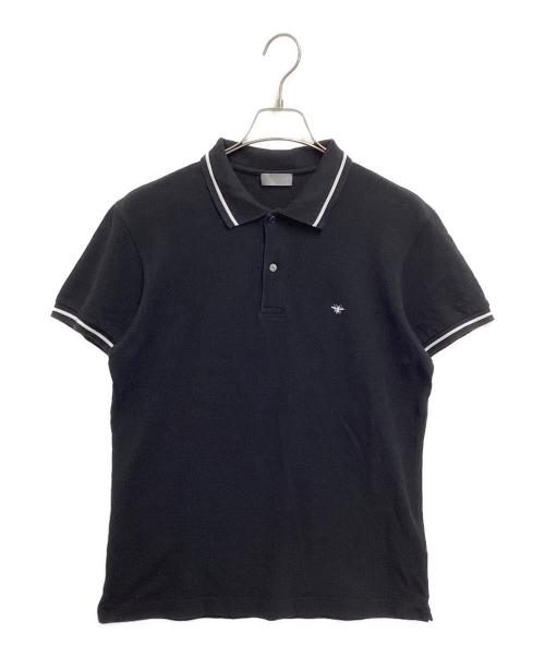 Christian Dior（クリスチャン ディオール）Christian Dior (クリスチャン ディオール) BEE （ビー）ポロシャツ ブラック サイズ:Lの古着・服飾アイテム