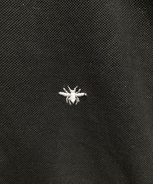 Christian Dior（クリスチャン ディオール）Christian Dior (クリスチャン ディオール) BEE （ビー）ポロシャツ ブラック サイズ:Lの古着・服飾アイテム