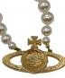中古・古着 Vivienne Westwood (ヴィヴィアンウエストウッド) ONE ROW PEARL BAS RELIEF(ワン ロー パール バスレリーフ) チョーカー サイズ:全長38　：14000円