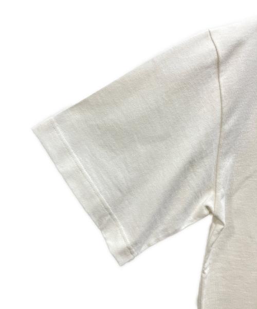 LOUIS VUITTON（ルイ ヴィトン）LOUIS VUITTON (ルイ ヴィトン) ロゴエンブロイダリーニットモックネックTシャツ ベージュ サイズ:Mの古着・服飾アイテム