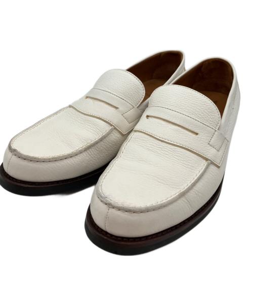 YANKO（ヤンコ）YANKO (ヤンコ) タッセルローファー ホワイト サイズ:8の古着・服飾アイテム