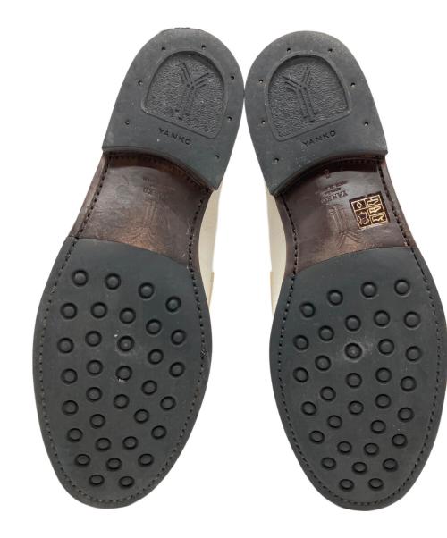 YANKO（ヤンコ）YANKO (ヤンコ) タッセルローファー ホワイト サイズ:8の古着・服飾アイテム