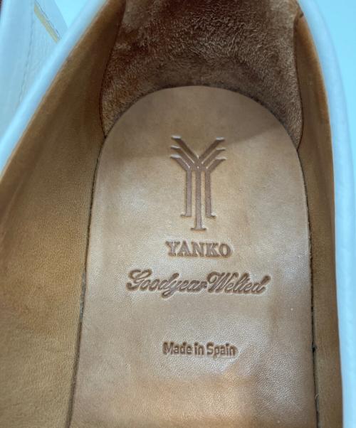 YANKO（ヤンコ）YANKO (ヤンコ) タッセルローファー ホワイト サイズ:8の古着・服飾アイテム