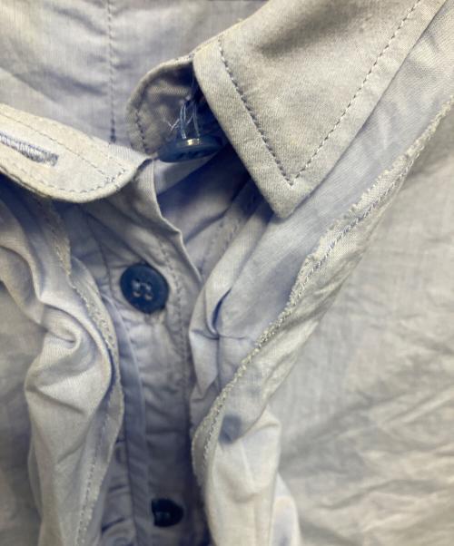 DOLCE & GABBANA（ドルチェ＆ガッバーナ）DOLCE & GABBANA (ドルチェ＆ガッバーナ) フリルシャツ ブルー サイズ:40の古着・服飾アイテム