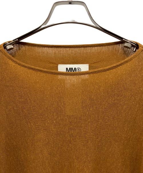 MM6 Maison Margiela（エムエムシックスメゾンマルジェラ）MM6 Maison Margiela (エムエムシックスメゾンマルジェラ) 薄手カーディガン ブラウン サイズ:FREEの古着・服飾アイテム