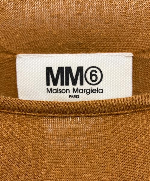 MM6 Maison Margiela（エムエムシックスメゾンマルジェラ）MM6 Maison Margiela (エムエムシックスメゾンマルジェラ) 薄手カーディガン ブラウン サイズ:FREEの古着・服飾アイテム