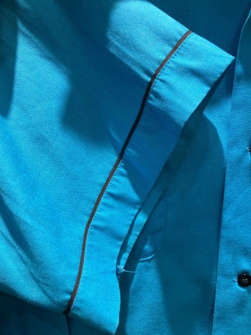 Hilton（ヒルトン）Hilton (ヒルトン) ボーリングシャツ ブルー サイズ:XXLの古着・服飾アイテム