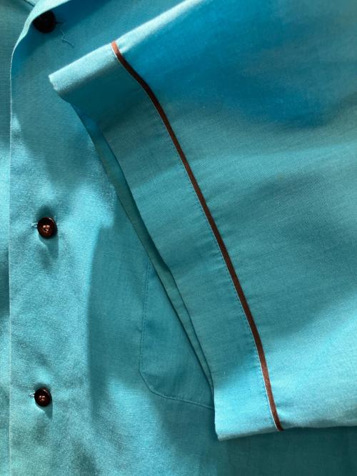Hilton（ヒルトン）Hilton (ヒルトン) ボーリングシャツ ブルー サイズ:XXLの古着・服飾アイテム