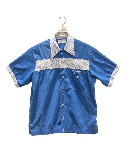 Hilton（ヒルトン）Hilton (ヒルトン) ボーリングシャツ ブルー サイズ:Lの古着・服飾アイテム
