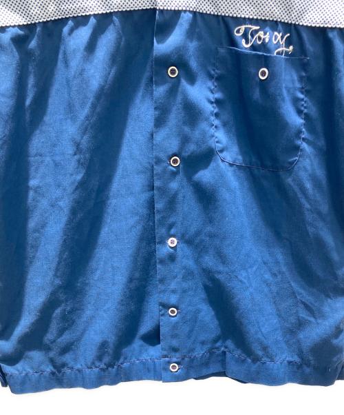 Hilton（ヒルトン）Hilton (ヒルトン) ボーリングシャツ ブルー サイズ:Lの古着・服飾アイテム