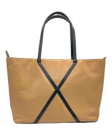 TUMI（トゥミ）の古着「レザートートバッグ」｜ブラウン