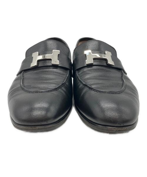 HERMES（エルメス）HERMES (エルメス) コンスタンスローファー ブラック サイズ:37の古着・服飾アイテム