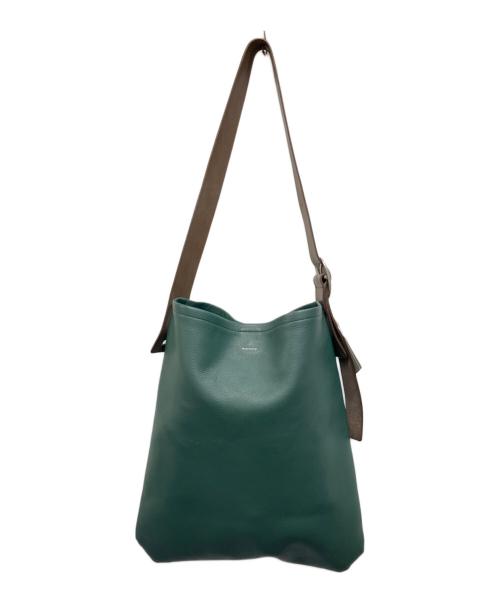 HENDER SCHEME（エンダースキーマ）HENDER SCHEME (エンダースキーマ) ワンサイドベルトバッグ グリーンの古着・服飾アイテム