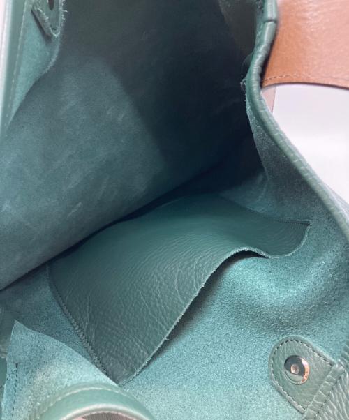 HENDER SCHEME（エンダースキーマ）HENDER SCHEME (エンダースキーマ) ワンサイドベルトバッグ グリーンの古着・服飾アイテム