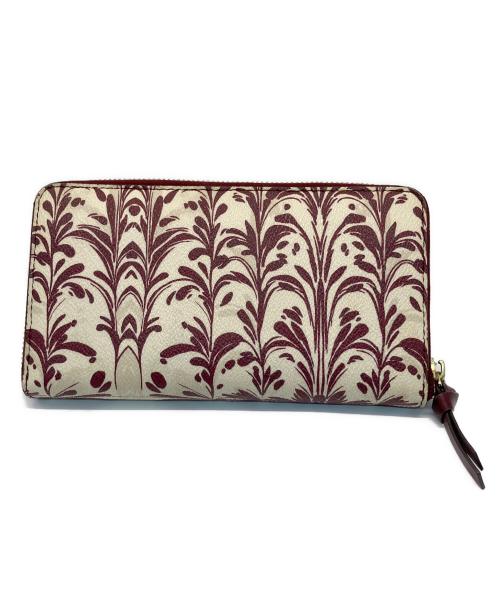 TORY BURCH（トリーバーチ）TORY BURCH (トリーバーチ) 長財布 ベージュ×ボルドーの古着・服飾アイテム