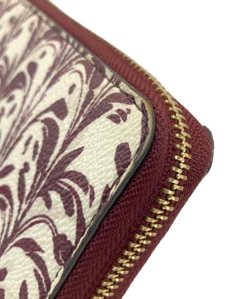 TORY BURCH（トリーバーチ）TORY BURCH (トリーバーチ) 長財布 ベージュ×ボルドーの古着・服飾アイテム