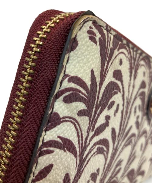 TORY BURCH（トリーバーチ）TORY BURCH (トリーバーチ) 長財布 ベージュ×ボルドーの古着・服飾アイテム