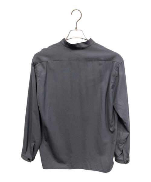 The CLASIK（ザ クラシック）The CLASIK (ザ クラシック) バンドカラーシャツ 袖裏シルク 長袖シャツ 23SS-CKSH-019 グレー サイズ:46の古着・服飾アイテム