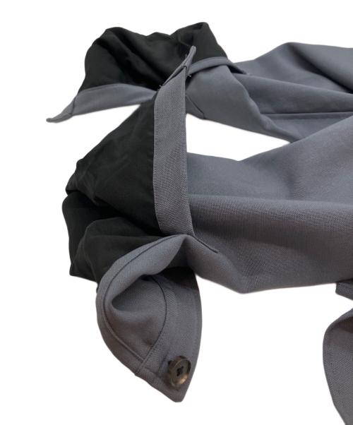 The CLASIK（ザ クラシック）The CLASIK (ザ クラシック) バンドカラーシャツ 袖裏シルク 長袖シャツ 23SS-CKSH-019 グレー サイズ:46の古着・服飾アイテム