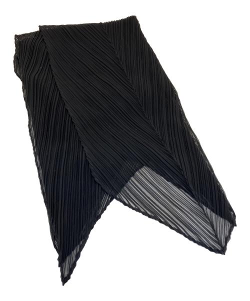 PLEATS PLEASE（プリーツプリーズ）PLEATS PLEASE (プリーツプリーズ) ストール ブラックの古着・服飾アイテム