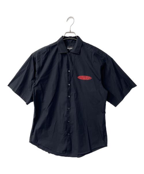 DSQUARED2（ディースクエアード）DSQUARED2 (ディースクエアード) 半袖シャツ ブラック サイズ:48の古着・服飾アイテム