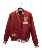 POLO RALPH LAURENポロ・ラルフローレン）の古着「リバーシブルスタジャン　国内代理店表記あり」｜ボルドー×ブラック