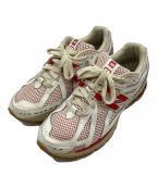 NEW BALANCEニューバランス）の古着「ローカットスニーカー」｜ホワイト×レッド