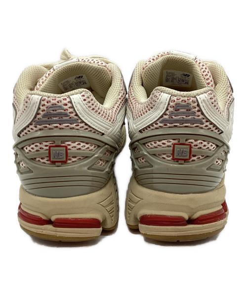 NEW BALANCE（ニューバランス）NEW BALANCE (ニューバランス) ローカットスニーカー ホワイト×レッド サイズ:27cmの古着・服飾アイテム