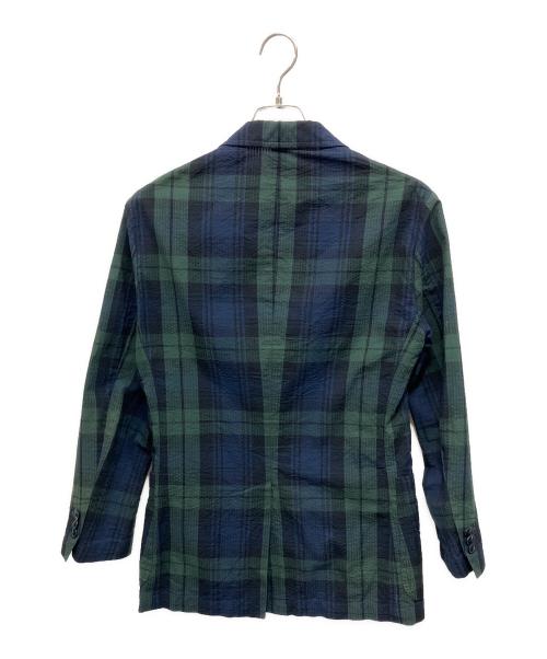 POLO RALPH LAUREN（ポロ・ラルフローレン）POLO RALPH LAUREN (ポロ・ラルフローレン) POLO RALPH LAUREN（ポロ・ラルフローレン）ブラックウォッチジャケット グリーン×ネイビー サイズ:Sの古着・服飾アイテム