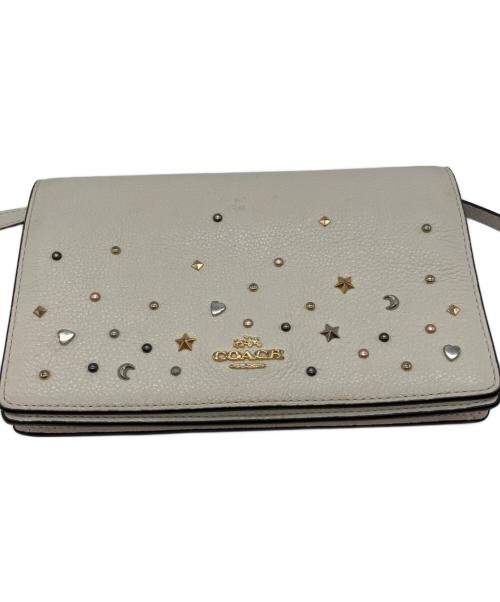 COACH（コーチ）COACH (コーチ) COACH(コーチ）ショルダーバッグ アイボリーの古着・服飾アイテム