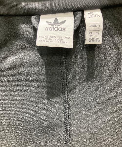 adidas（アディダス）adidas (アディダス) レースアップトラックジャケット ブラック サイズ:Lの古着・服飾アイテム