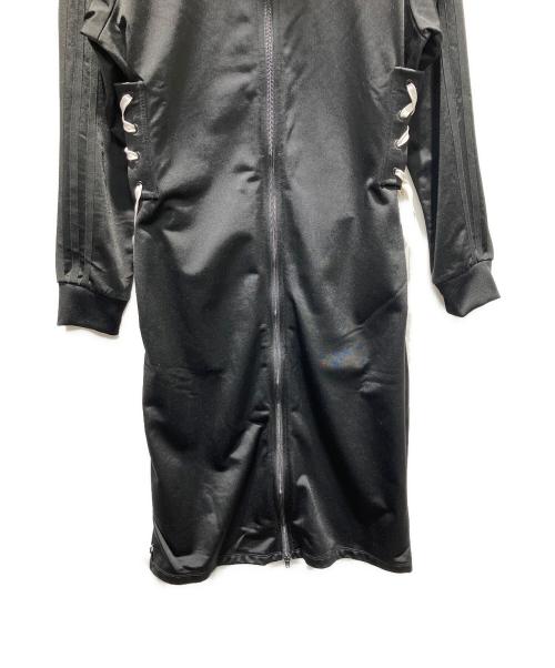 adidas（アディダス）adidas (アディダス) レースアップトラックジャケット ブラック サイズ:Lの古着・服飾アイテム