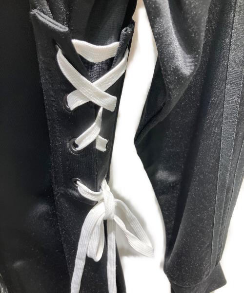 adidas（アディダス）adidas (アディダス) レースアップトラックジャケット ブラック サイズ:Lの古着・服飾アイテム