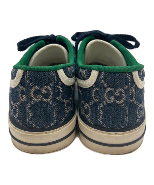 GUCCI（グッチ）GUCCI (グッチ) GUCCI(グッチ)ローカットスニーカー ネイビー サイズ:5＋の古着・服飾アイテム