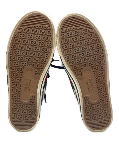 GUCCI（グッチ）GUCCI (グッチ) GUCCI(グッチ)ローカットスニーカー ネイビー サイズ:5＋の古着・服飾アイテム